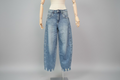 Jeans Balloon Donna – Denim Vita Alta a Gamba Ampia di Tendenza