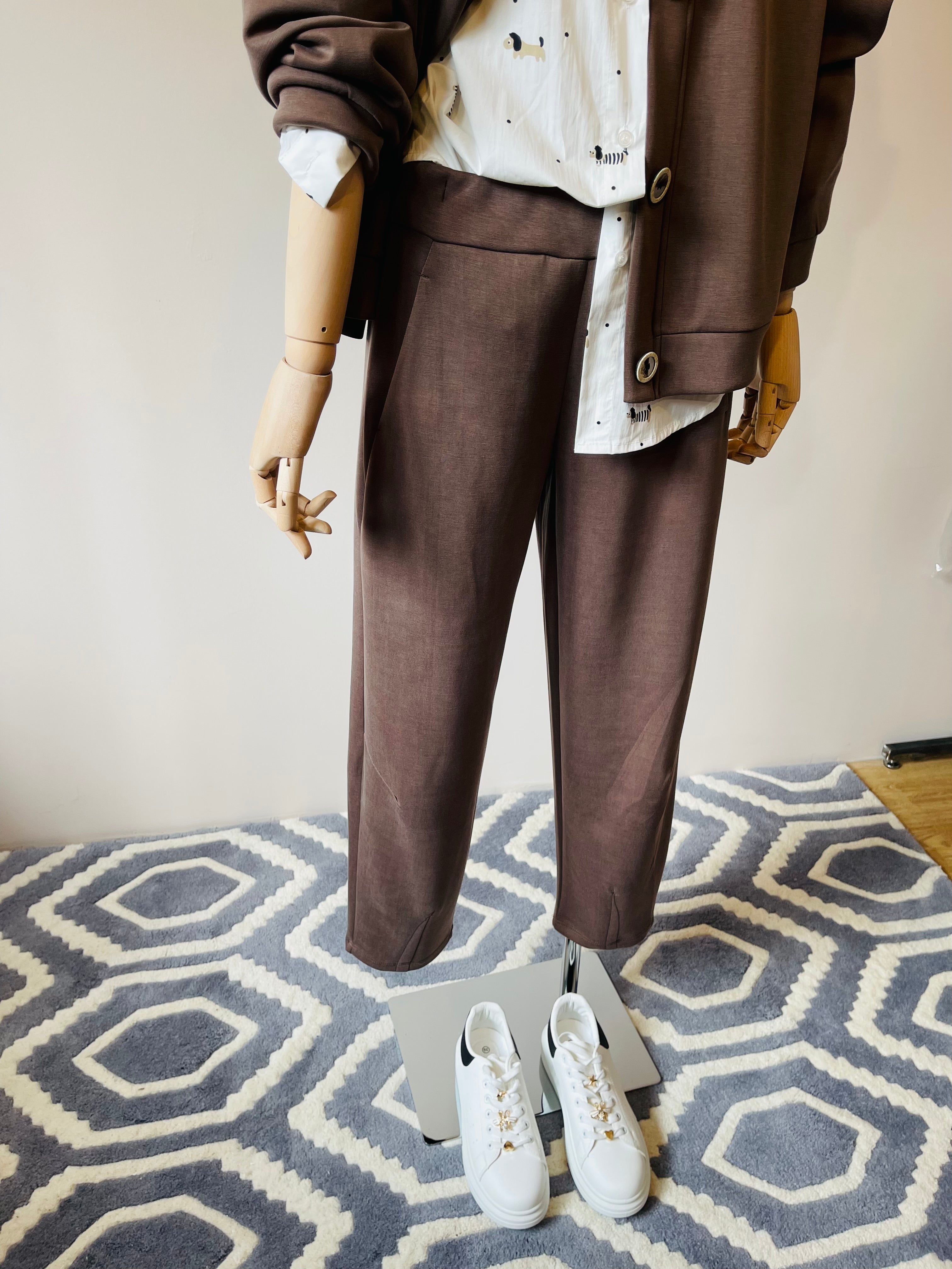 Tuta con Cardigan e Pantaloni Sigaretta – Completo Donna Elegante e Confortevole