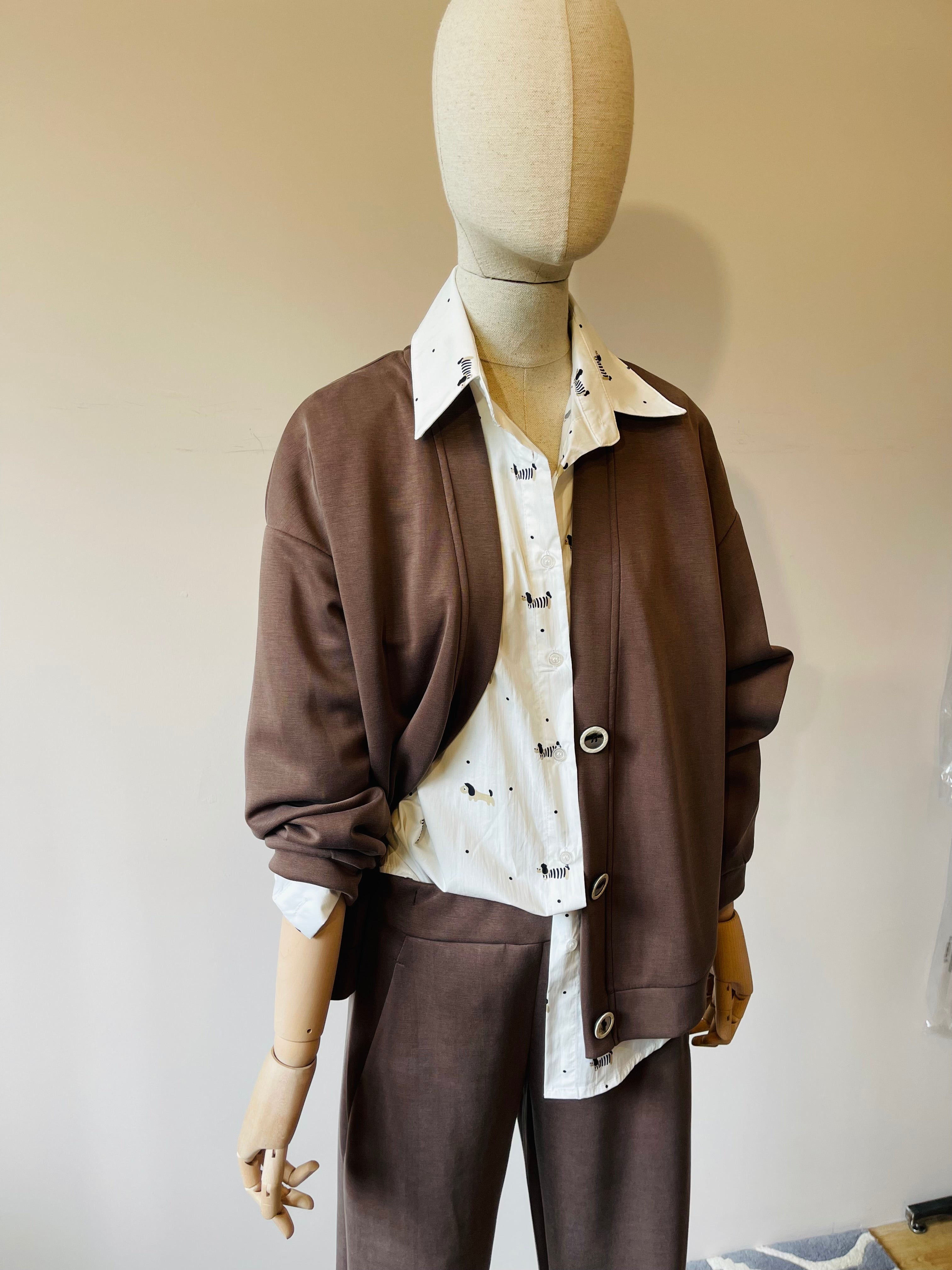 Tuta con Cardigan e Pantaloni Sigaretta – Completo Donna Elegante e Confortevole