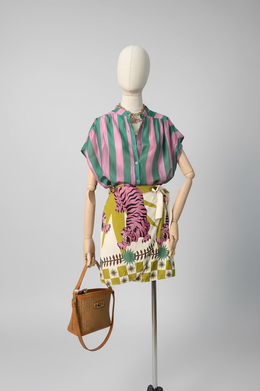 Camicia Over in Tencel Taglia Unica