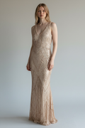 Abito Strassato Lungo a Sirena – Eleganza Glamour da Cerimonia e Sera