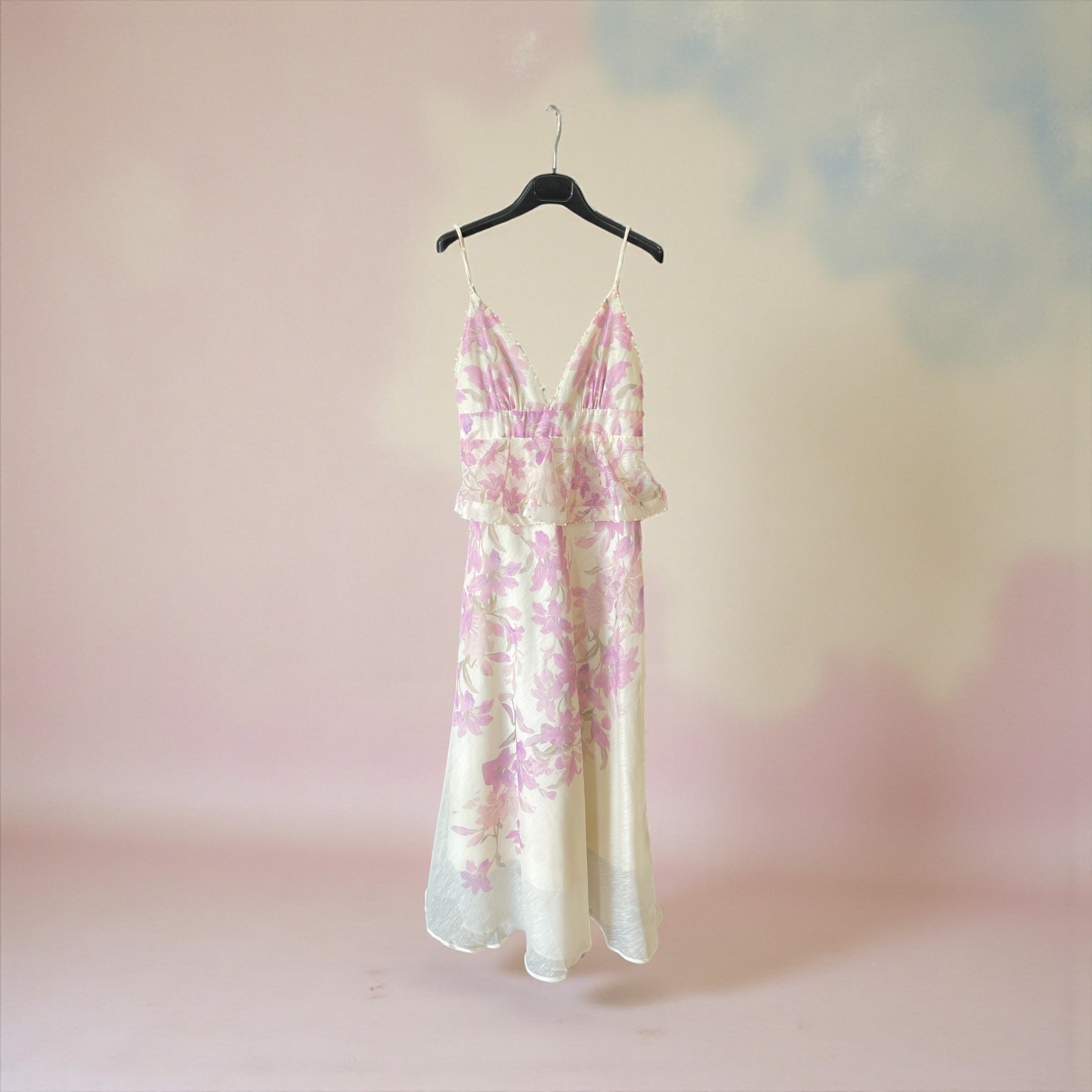 Abito Lungo stampa floreale – Eleganza Glamour da Cerimonia giorno