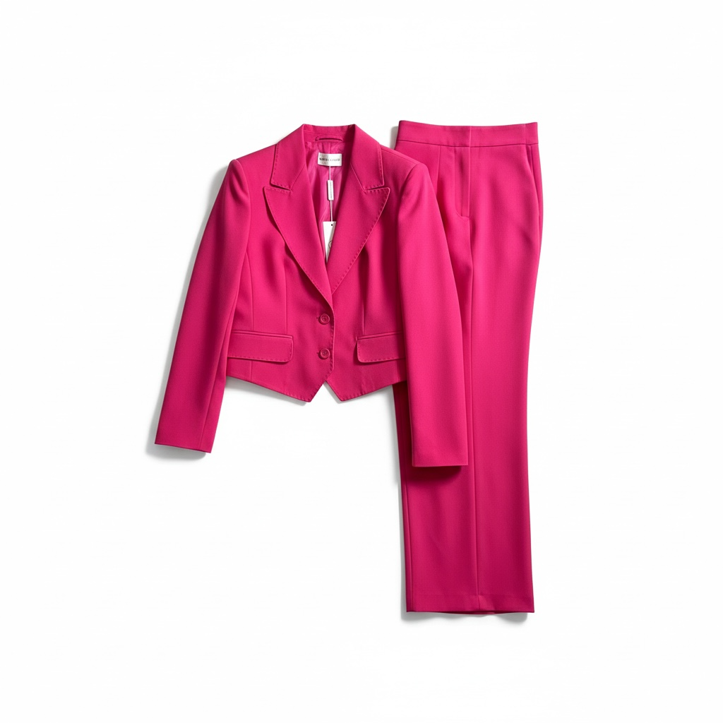 Tailleur con Giacca Corta e Pantaloni Palazzo – Completo Elegante Donna Moderno